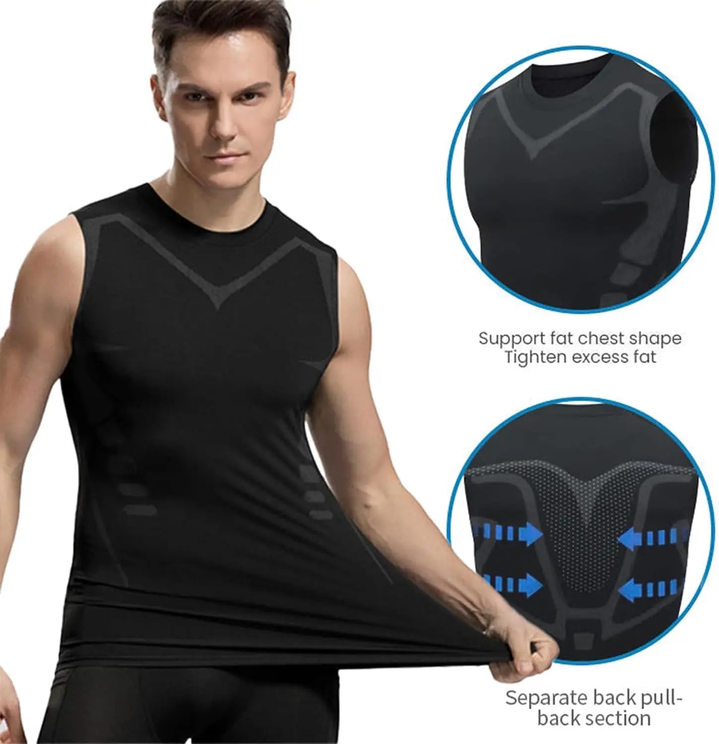 เสื้อกล้ามรัดรูปสำหรับผู้ชาย เ - Aquatic Gym บทวิจารณ์และราคา